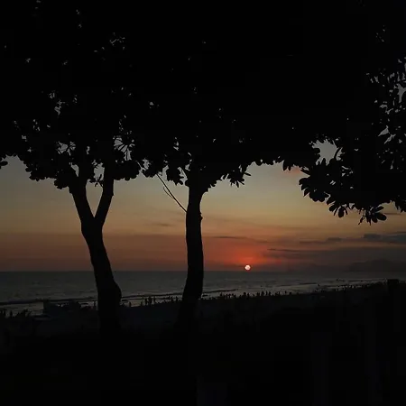 Lindo por do sol pe na areia-3